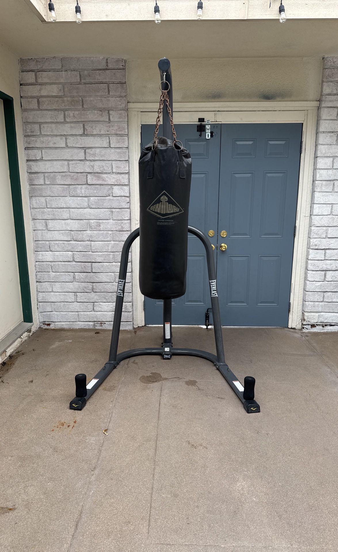 heavy punching bag with stand