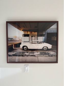 Wall art with framed photo