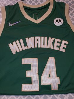 Giannis Antetokounmpo Milwaukee Bucks Green Jersey*