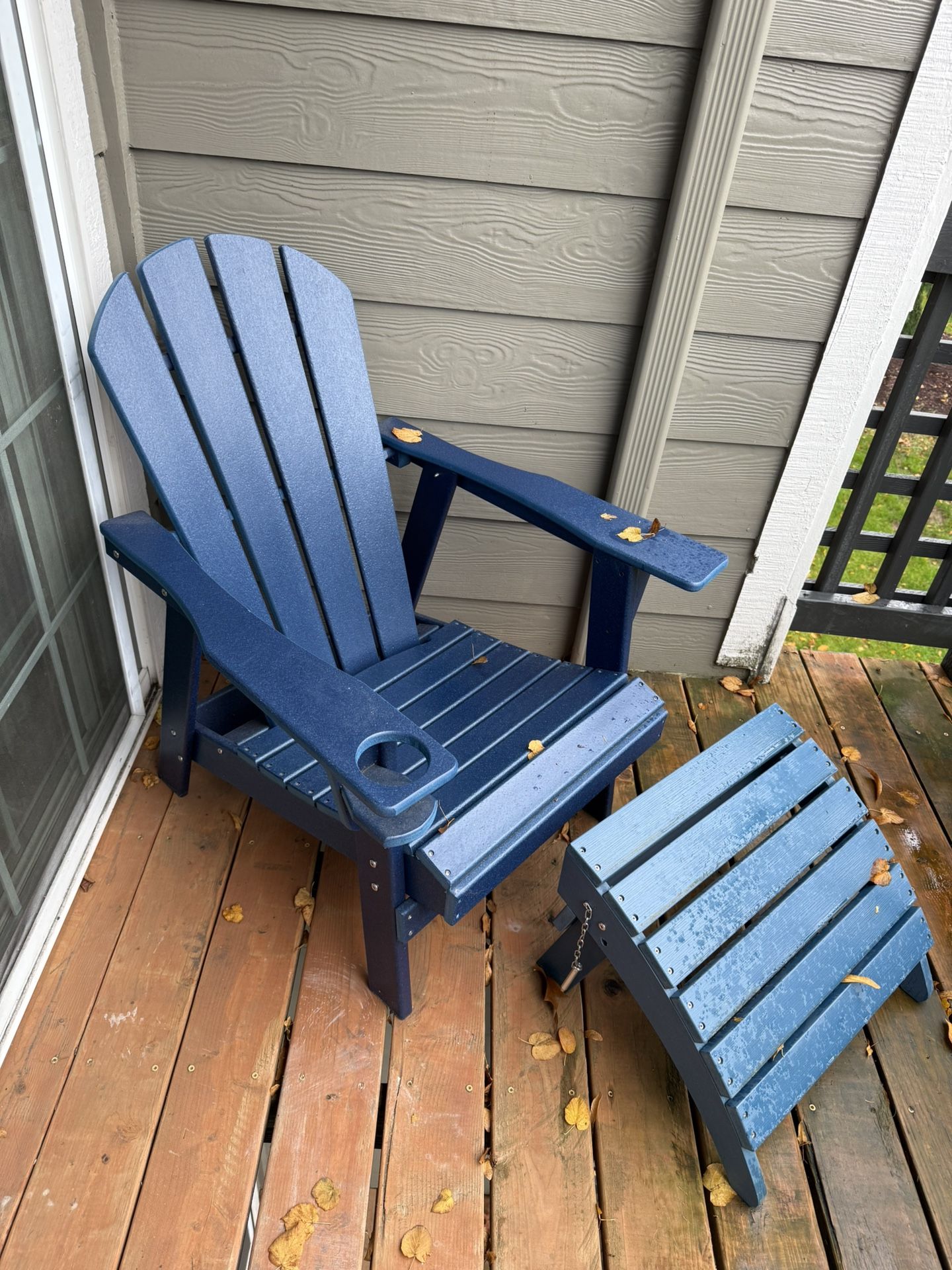 Adirondack Chair With Foot Rest