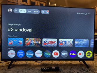 43" Hisense 1 year old TV! With Apps