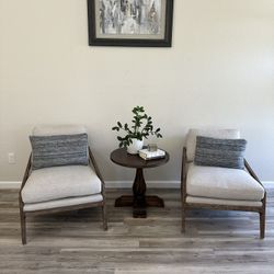 Beautiful Set Of Chairs And Side Table