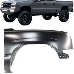 New passenger Side Fender for Silverado Fits 2003 through 2006. It comes black primed ready to paint.