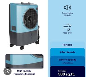 Hessaire MC18MT 1300 CFM 3 speed Evaporative Cooler