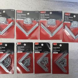 Bulldog Hardware Corner Braces 2" & 2-1/2" @ $2 Ea. (Price Is Firm)