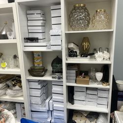 White Storage Unit with Adjustable Shelves