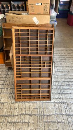 Type set tray. Antique.