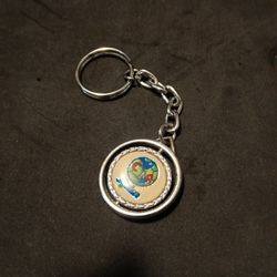 Aquius Spinning Globe Keychain