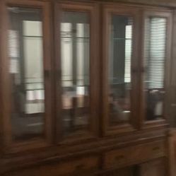 China Cabinet Real Wood 