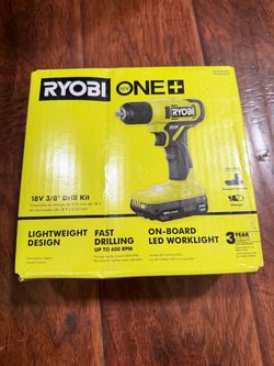 RYOBI ONE+ 18V Cordless 3/8 in. Drill/Driver Kit with 1.5 Ah Battery and Charger