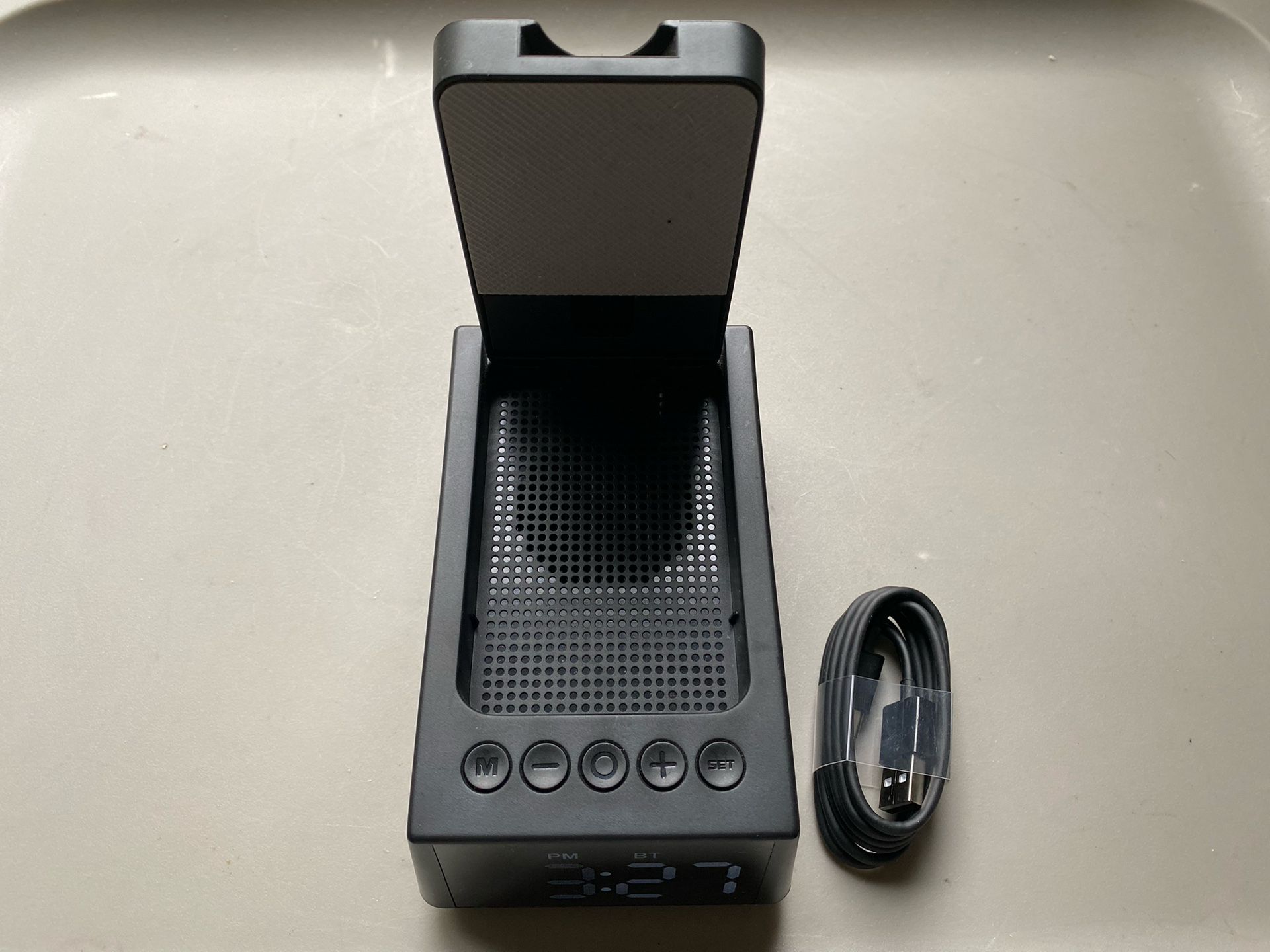 Magic Arm S207 Phone Stand With Speaker /Alarm Clock
