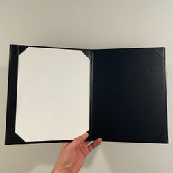 60 Black Leather Menus 