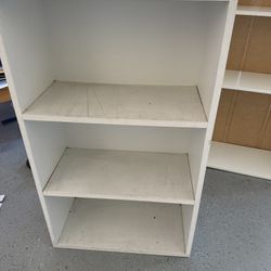 2 FREE White bookcases