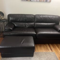 Macys Brown Leather couch