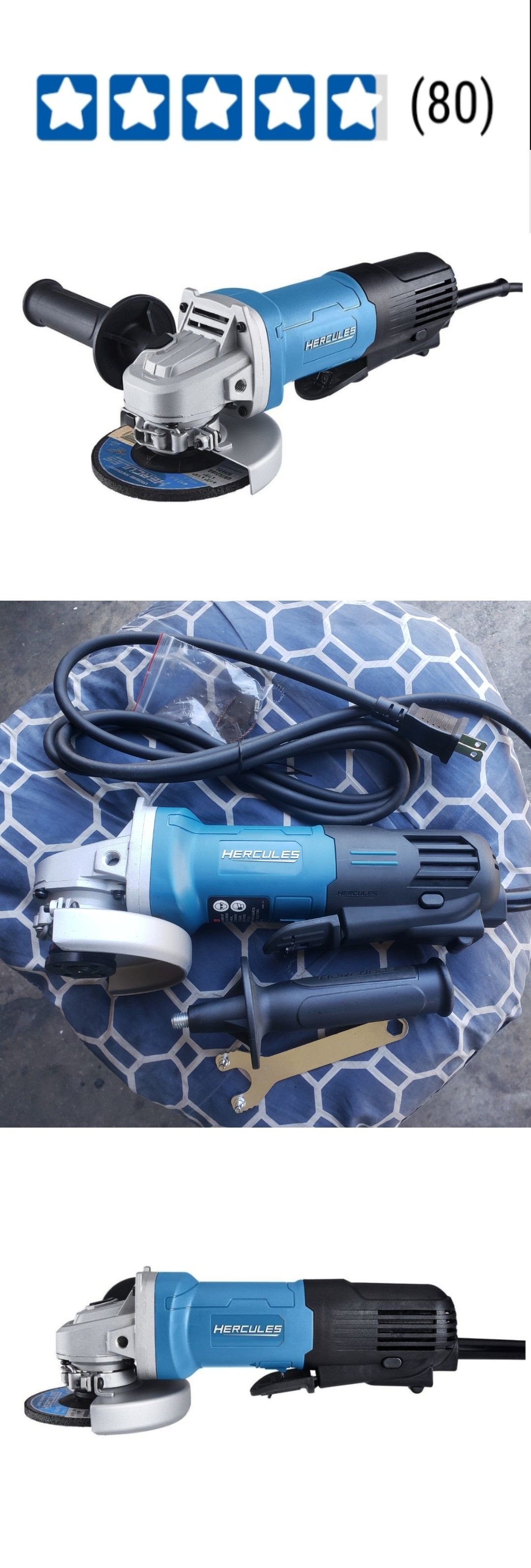 Corded 4-1/2 In. 11 Amp Professional Paddle Switch Angle Grinder Powerful 11 Amp motor delivers 11,000 RPM