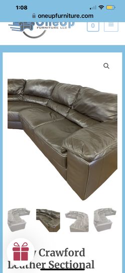 Leather Sectional Sofa Cindy Crawford Rooms To Go for Sale in Fort