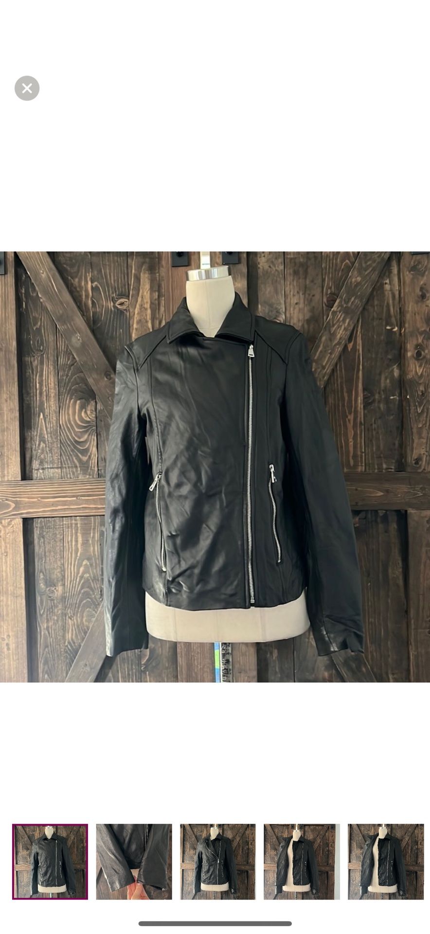 Lauren Ralph Lauren Soft lamb leather jacket Sz-Small