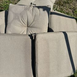 2 Pc Tan Outdoor Replacement Cushions