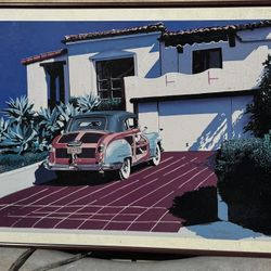 Spanish Revival Prints  w/vintage Autos