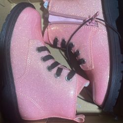 Pink Sparkly Kids Boots 