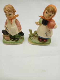 BRAND NEW GIRL AND BOY FIGURINES, ENESCO COMPANY