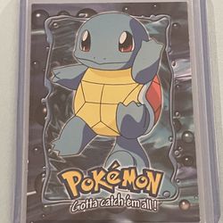 Squirtle #07 E7 OF 12 - Pokemon Topps TV Animation Trading Card - Blue Logo