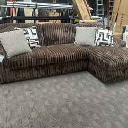 Comfy Brown Teddy Bear Couch 