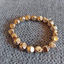 Gold Tone Beaded Bracelet