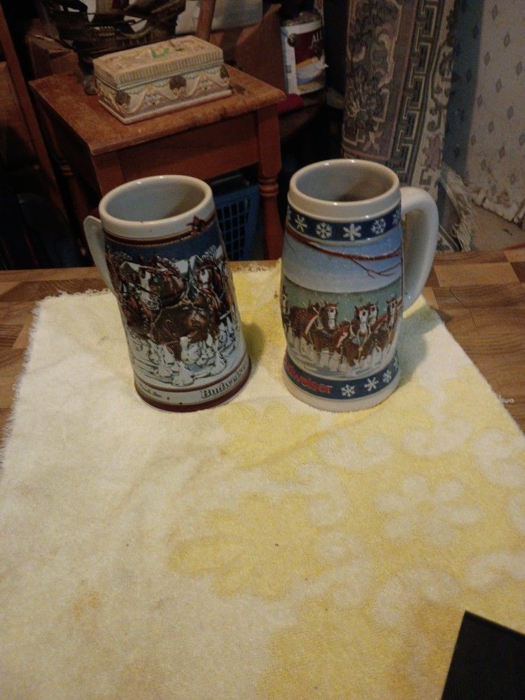 Budweiser Clydesdales Christmas Mugs