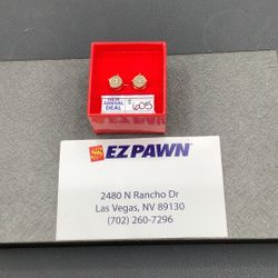 10kt Diamond Screwbacks 