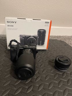 Sony a6100 Mirrorless Camera with 16-50mm and 55-210mm Lenses