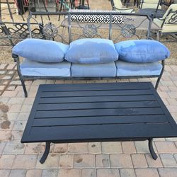 $200  AGIO BRAND 3 SEATER COUCH WITH CUSHIONS IF YOU WANT THEM 