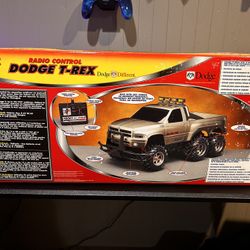 Vintage Nikko Dodge Ram 6x6 T-Rex RC Truck Unused Large 1:12 Scale Box