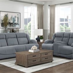 50% SALE Power Rec. Sofa And Love Seat 