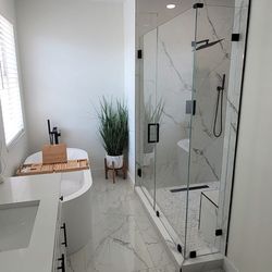 Shower Door Tempered Glass Frameless Enclosure