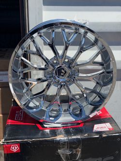 22x10 TIS 565C Chrome + New 33” Tires 6 Lug 8 Lug WE OFFER FINANCE