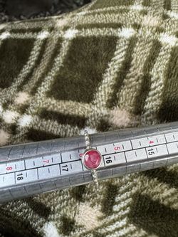 Sterling Silver Ruby Ring