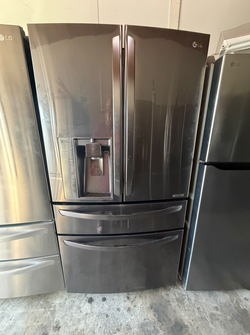 LG 4-Door Fridge Black Stainless Steel FrenchDoor