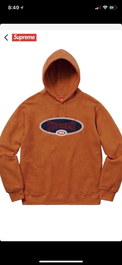 Supreme reverse hooded sweatshirt size XL
