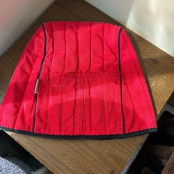 Red KitchenAid mixer cover in great condition.