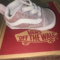 Infant Rose Gold Vans Size 1