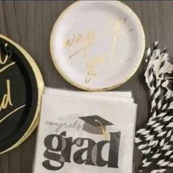 Graduation Plates/Straws/ Napkins 