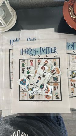 Harry Potter Bingo party game