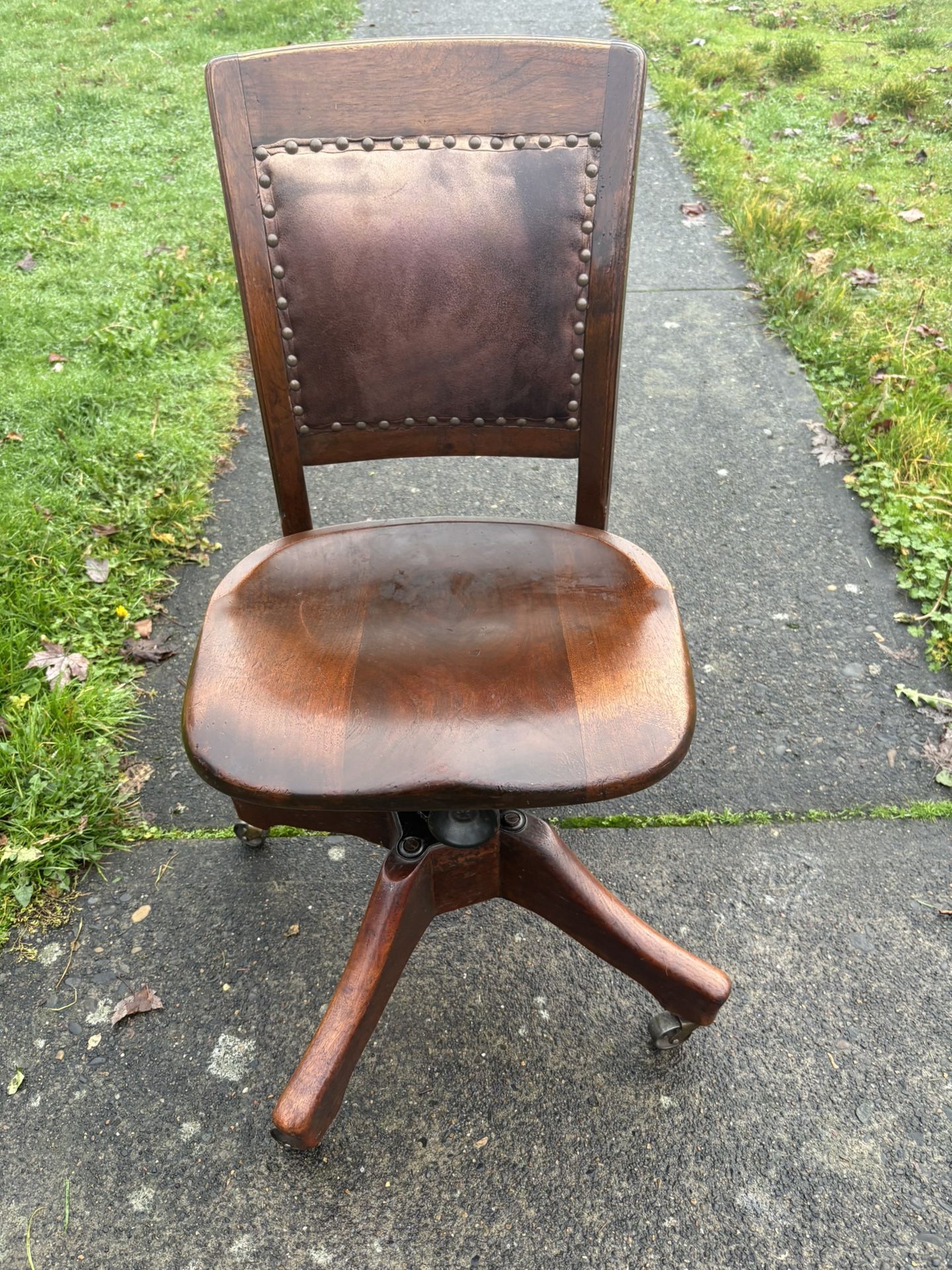 Antique TIME MARBLE and SHATTUCK adjustable office chair 1(contact info removed) Art Deco
