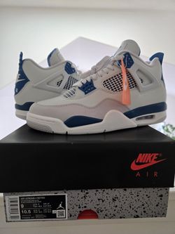 JORDAN 4 RETRO MILITARY BLUE Size 9