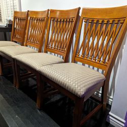 Four Wooden Chairs