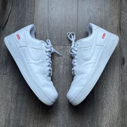 Nike Air Force 1 Supreme White Mens Size 13