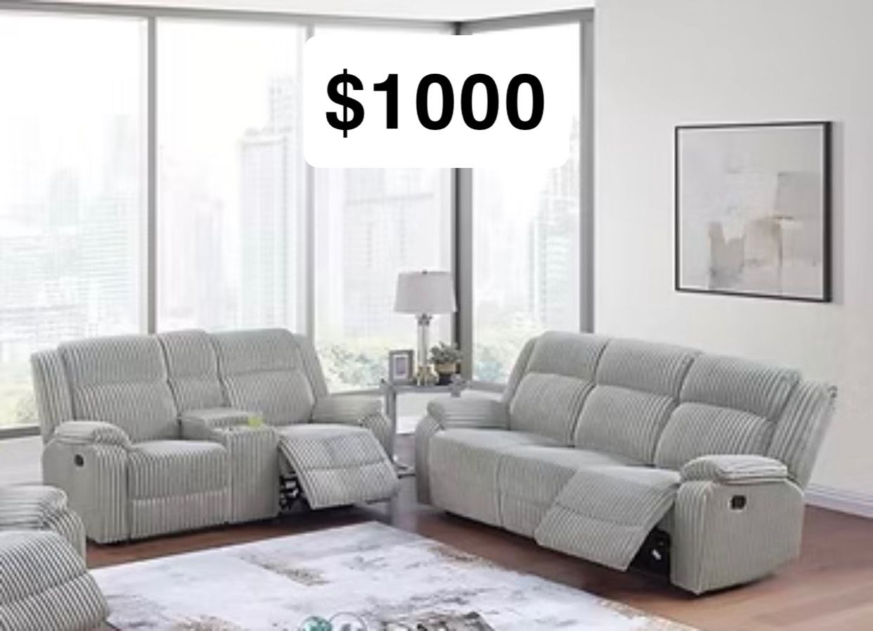 Grey Motion Sofa Set