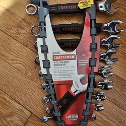 Craftsman Metric 9pc Tru Grip Combination Wrench Set Reusable Caddy # 23864-NEW