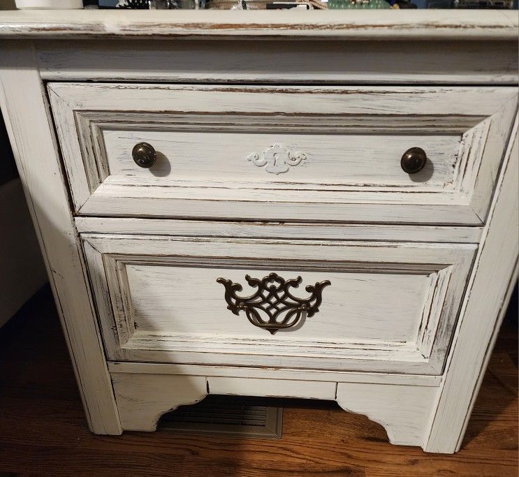 Antique Wood Nightstand